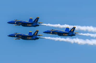 Blue Angels F/A-18 Super Hornet Formation Flight