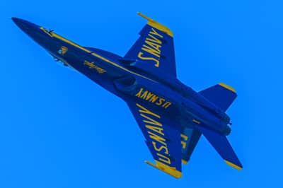 Blue Angels F/A-18 Super Hornet in Flight