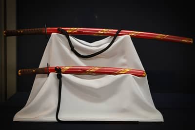 Ornate Japanese Katana on Display