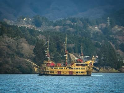 Ornate Sightseeing Boat on Lake Ashi, Hakone