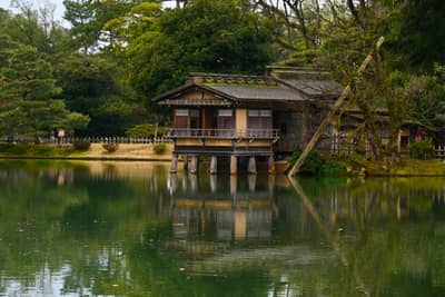 Traditional Japanese Garden Architecture in Kanazawa