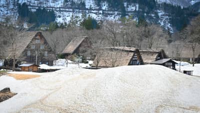 Traditional Gassho-zukuri Houses in Shirakawa-go Village