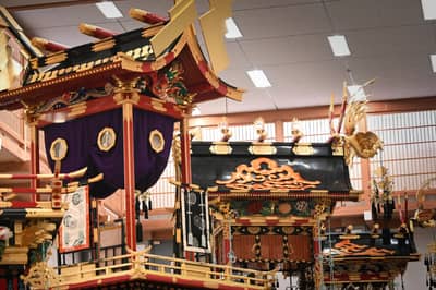 Takayama Festival Floats on Indoor Display