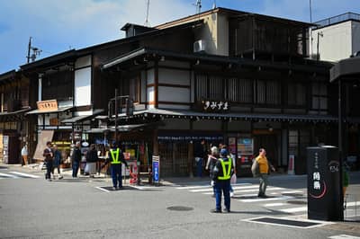 Traditional Street Scene in Historic Takayama