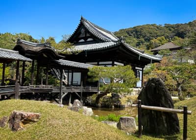 Traditional Temple Complex with Japanese Garden in Kyoto