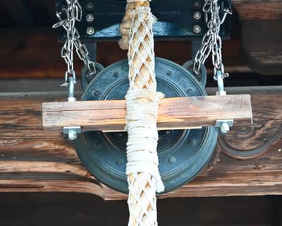Traditional Rope Work and Pulley Detail, Kyoto