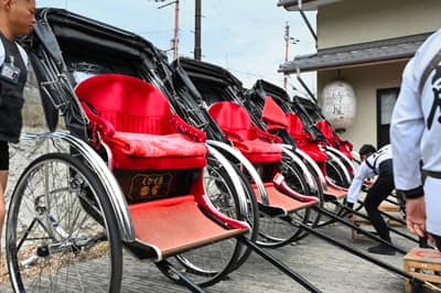 Traditional Rickshaws in Kyoto