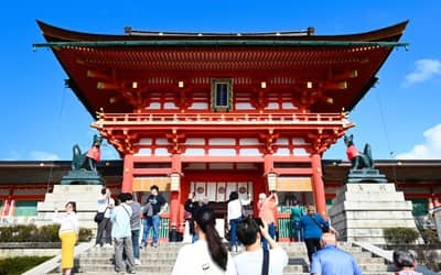 Rōmon Gate at Fushimi Inari Shrine, Kyoto