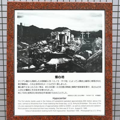 Hypocenter Memorial Display, Hiroshima Peace Memorial