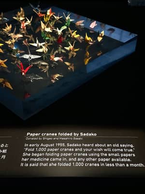 Paper Cranes Folded by Sadako Sasaki, Hiroshima Peace Memorial
