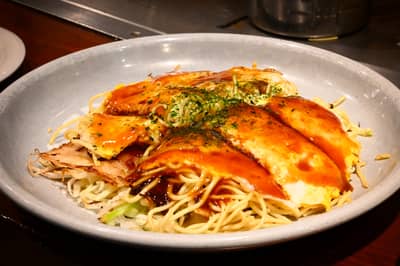Hiroshima-Style Okonomiyaki with Noodles