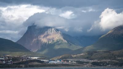 Mountain Peak Above Ushuaia, Tierra del Fuego