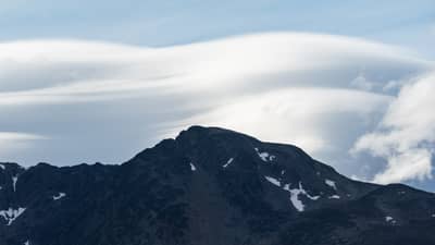 Mountain Peak with Lenticular Clouds, Ushuaia, Tierra del Fuego