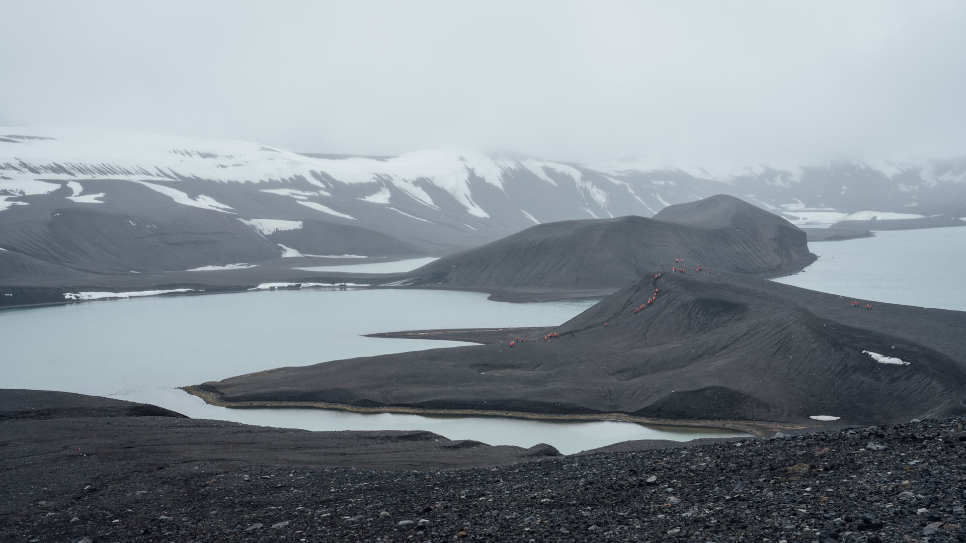 Volcanic Landscape of Deception Island, Antarctica