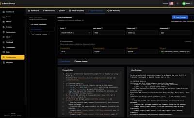 i18n Translation Configuration Interface